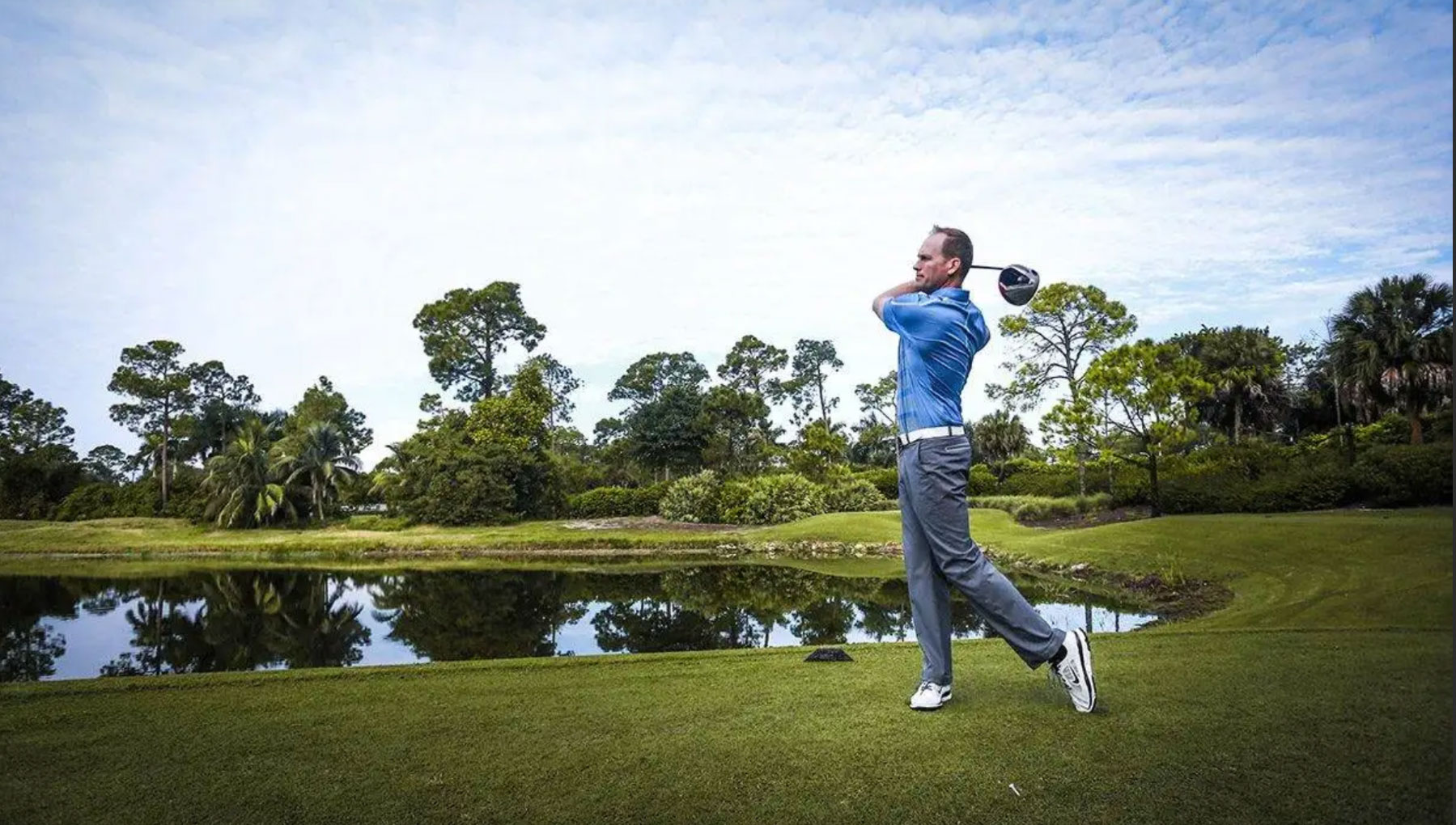 Mark Durland on the course at CAVU Golf Club